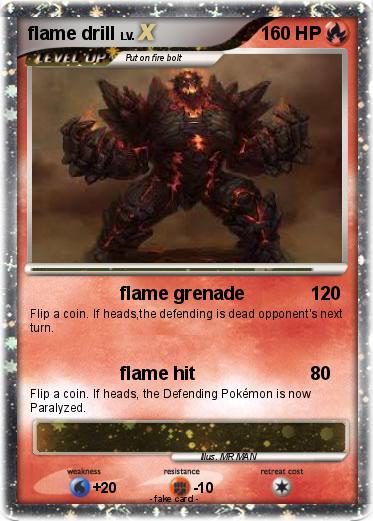 Pokemon flame drill