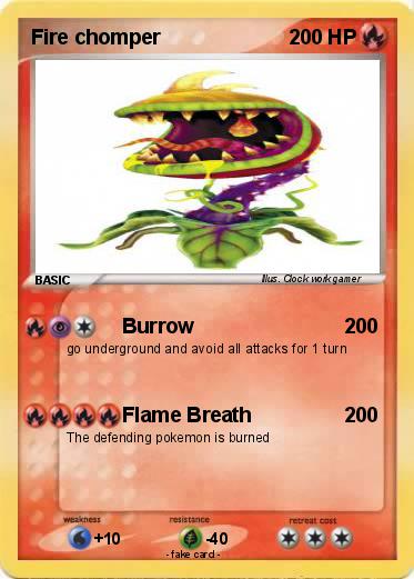 Pokemon Fire chomper