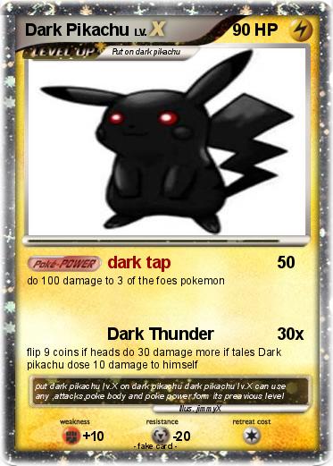 Pokemon Dark Pikachu