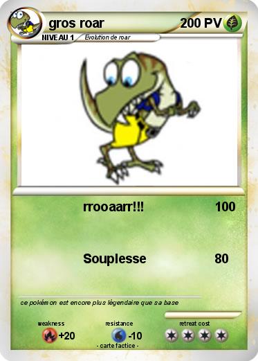 Pokemon gros roar
