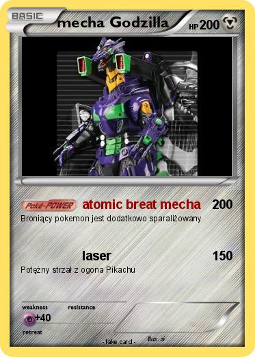 Pokemon mecha Godzilla