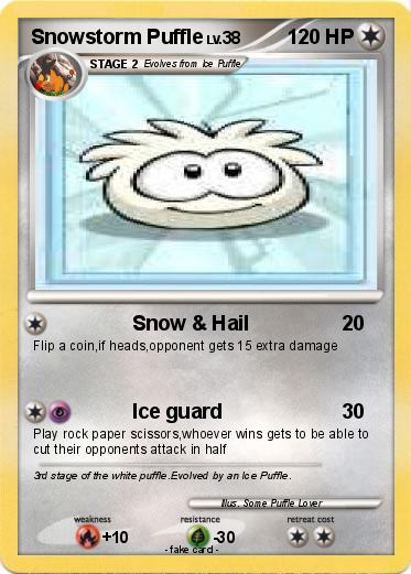 Pokemon Snowstorm Puffle