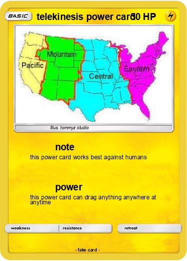 Pokemon telekinesis power card