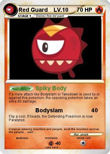 Pokemon Red Guard    LV.10