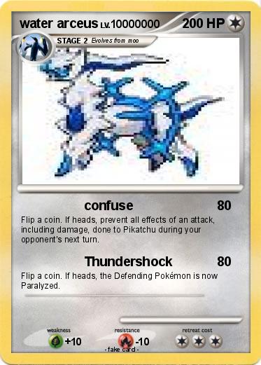Pokemon water arceus