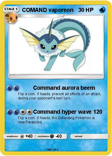 Pokemon COMAND vaporeon