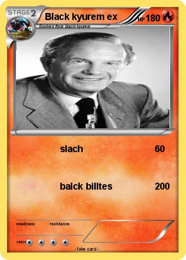 Pokemon Black kyurem ex