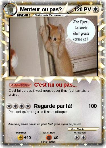 Pokemon Menteur ou pas?