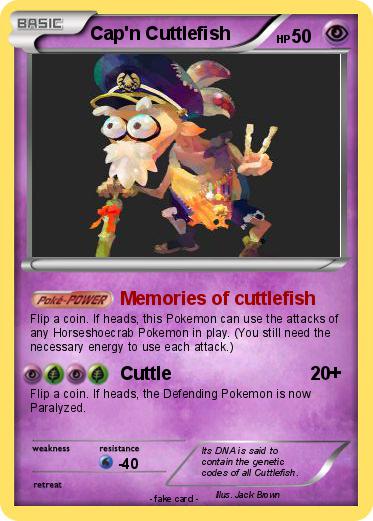 Pokemon Cap'n Cuttlefish
