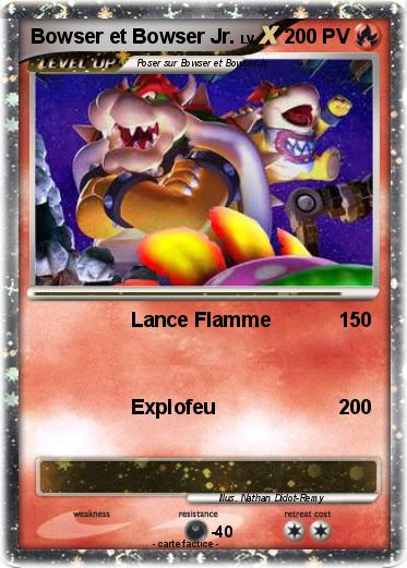 Pokemon Bowser et Bowser Jr.