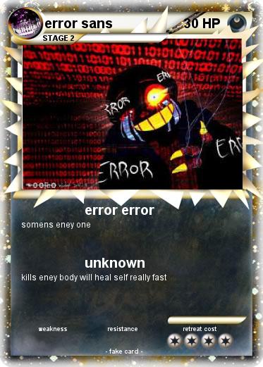 Pokemon error sans