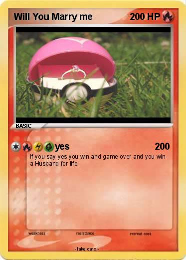 Pokemon Will You Marry me