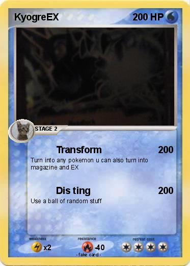 Pokemon KyogreEX
