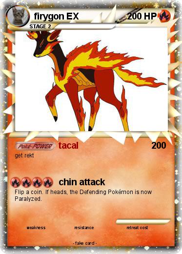 Pokemon firygon EX