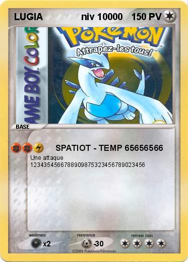 Pokemon LUGIA               niv 10000