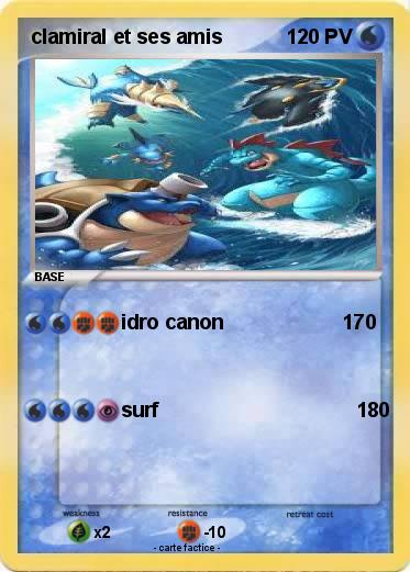 Pokemon clamiral et ses amis