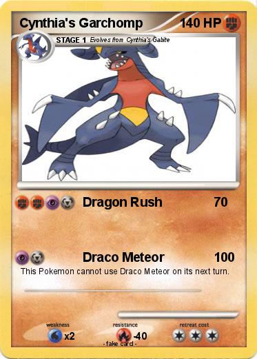Pokemon Cynthia's Garchomp
