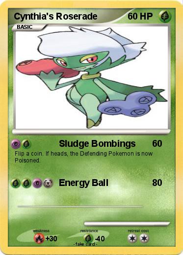 Pokemon Cynthia's Roserade