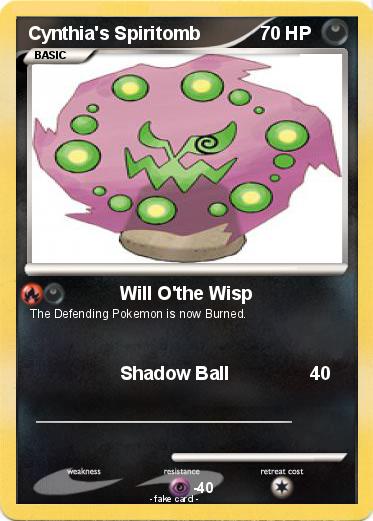 Pokemon Cynthia's Spiritomb