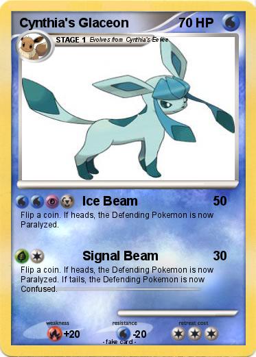 Pokemon Cynthia's Glaceon
