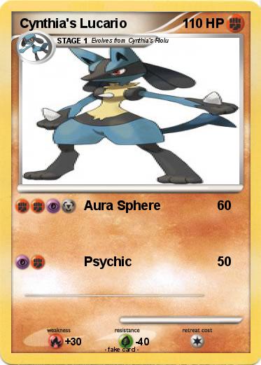 Pokemon Cynthia's Lucario