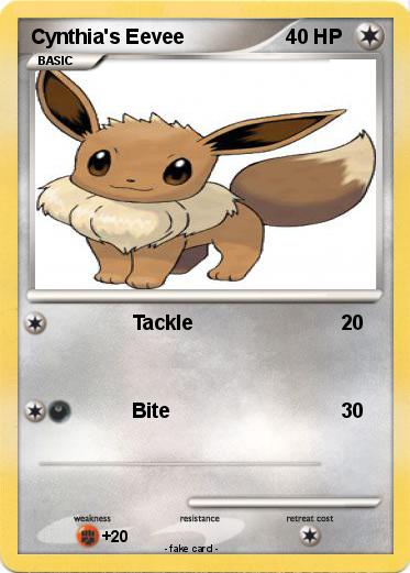 Pokemon Cynthia's Eevee