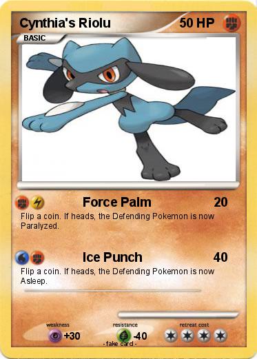 Pokemon Cynthia's Riolu