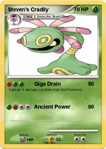 Pokemon Steven's Cradily