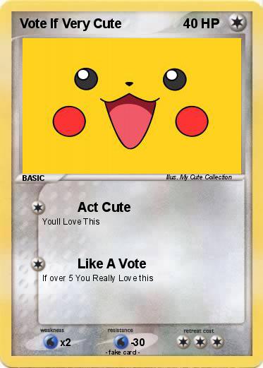 Pokemon Vote If Very Cute