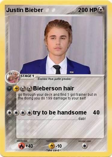 Pokemon Justin Bieber