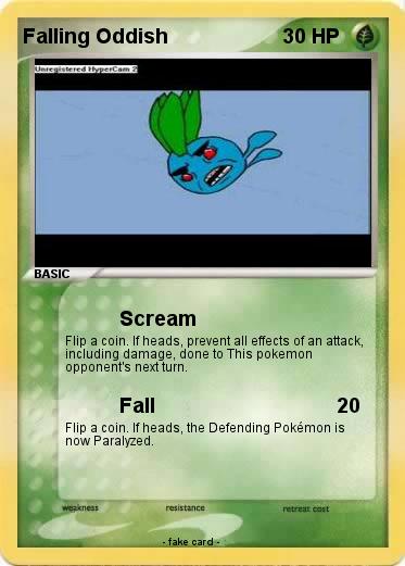 Pokemon Falling Oddish