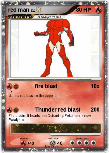 Pokemon red man