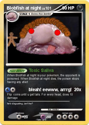 Pokemon Blobfish at night