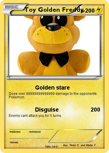 Pokemon Toy Golden Freddy