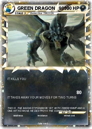 Pokemon GREEN DRAGON   9000