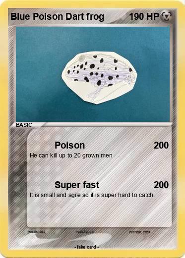 Pokemon Blue Poison Dart frog