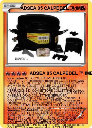 Pokemon ADSEA 05 CALPEDEL ™ IME