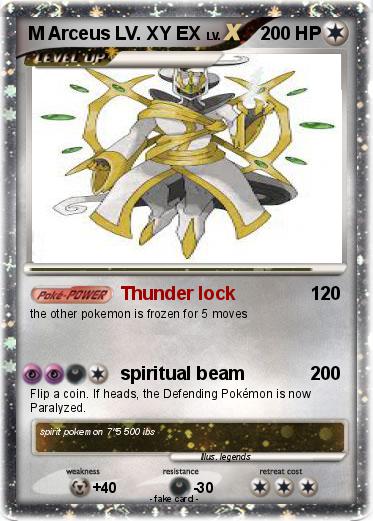 Pokemon M Arceus LV. XY EX