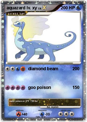 Pokemon aquazard lv. xy