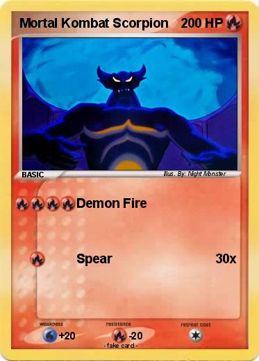 Pokemon Mortal Kombat Scorpion