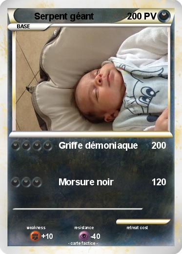 Pokemon Serpent géant