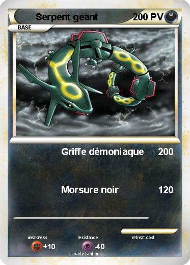 Pokemon Serpent géant