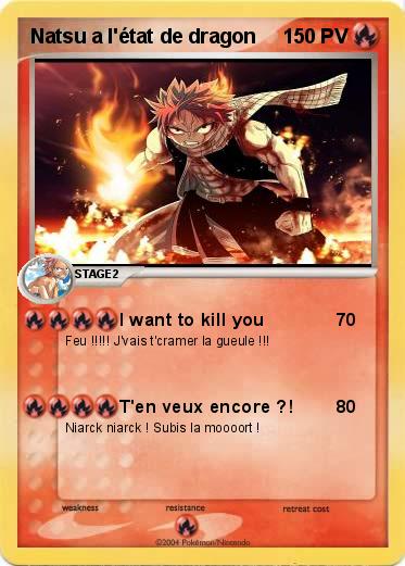 Pokemon Natsu a l'état de dragon