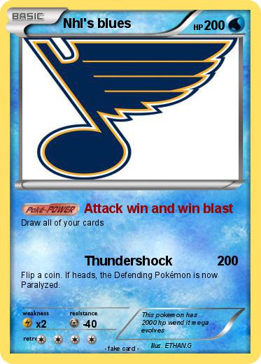 Pokemon Nhl's blues