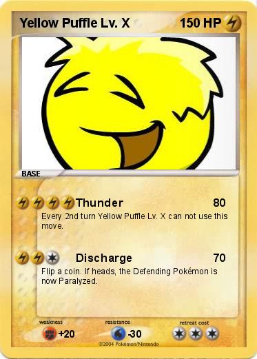 Pokemon Yellow Puffle Lv. X 