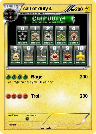 Pokemon call of duty 4