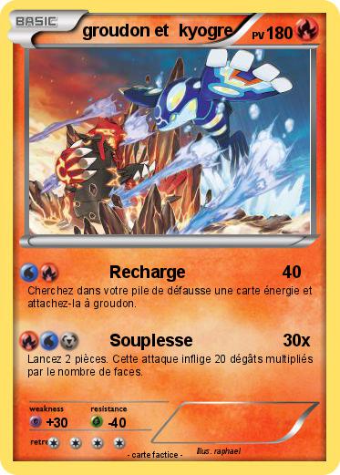 Pokemon groudon et  kyogre