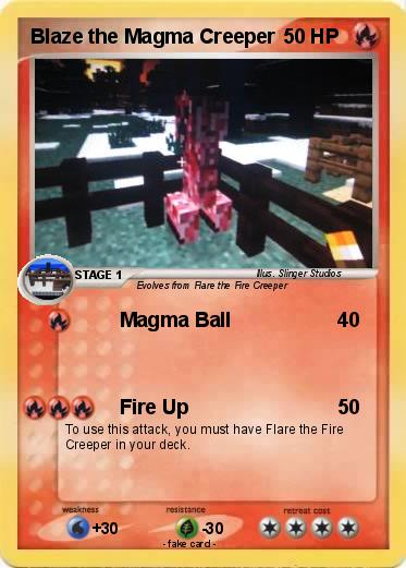 Pokemon Blaze the Magma Creeper