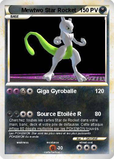 Pokemon Mewtwo Star Rocket