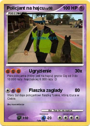 Pokemon Policjant na hajcu